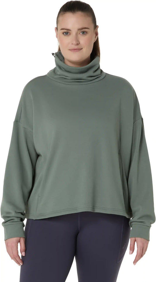 NAGINO FRENCH TERRY HIGH NECK TOP