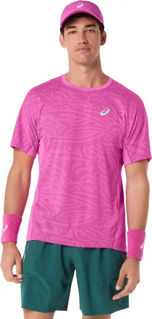 MATCH JACQUARD SHORT SLEEVE TOP